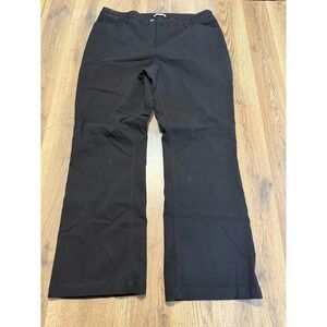 Dalia Collection Pants, Women's Size 16W, Black, Straight Leg, Dress Pants